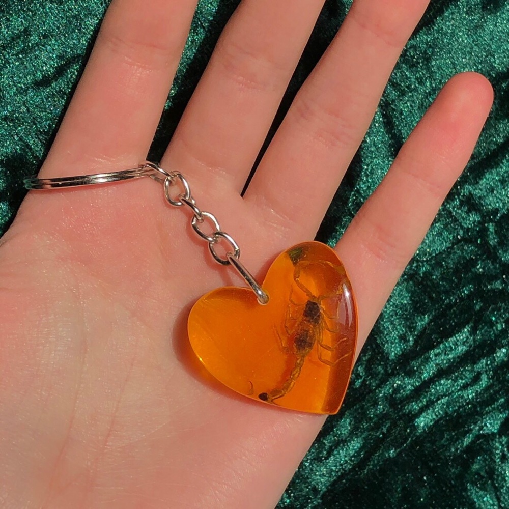 Scorpion Key Chain Amber - Picture 3 of 3
